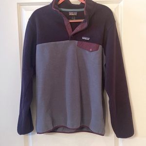 Two Tone Purple Patagonia Fleece size Large